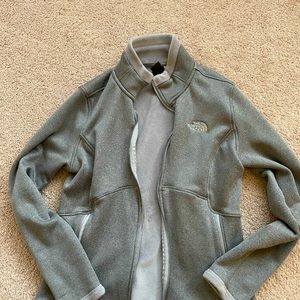 Women’s medium North Face grey zip up